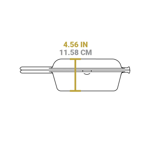 3.2 Quart Seasoned Cast Iron Combo Cooker