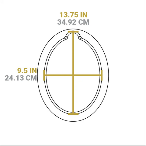 13.25 Inch Jumbo Oval Walnut Wood Underliner