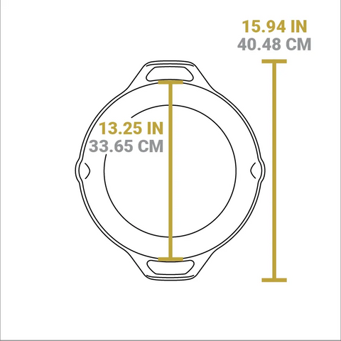 Cast Iron Dual-Handle Pan